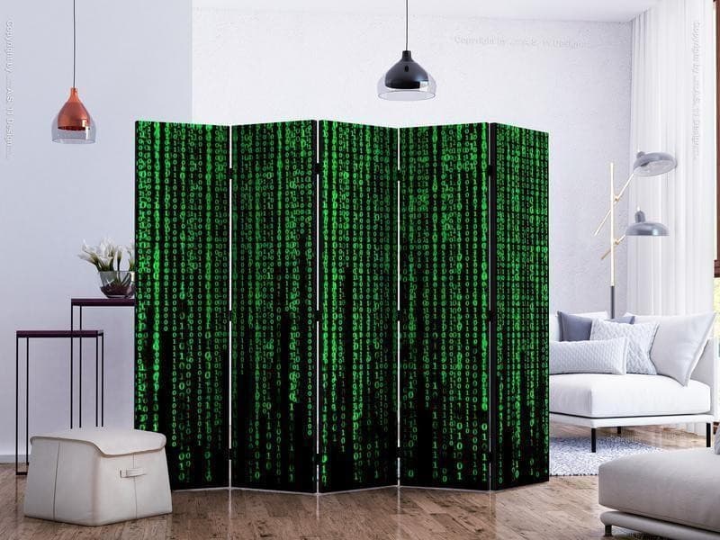 Paravento Digital Rain II [Room Dividers] in Paraventi Collezione Casa - Trebisacce, commercioVirtuoso.it