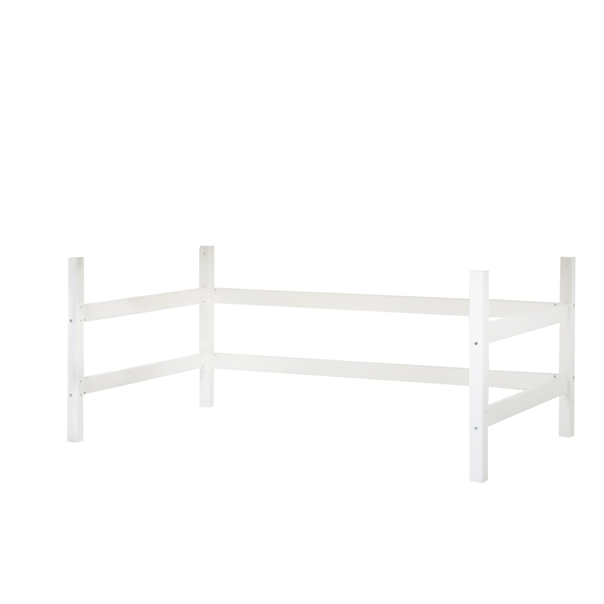 Hoppekids ECO Luxury Letto Medio Alto Modulo 120x200 cm, Bianco