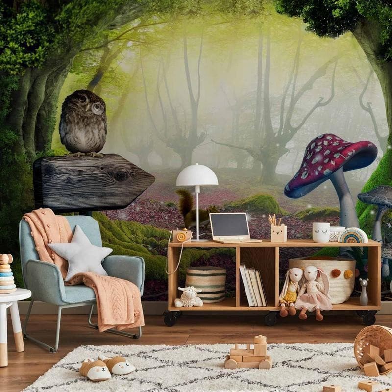 Fotomurale Angolo da gufo in Carta da parati Collezione Casa - Trebisacce, commercioVirtuoso.it