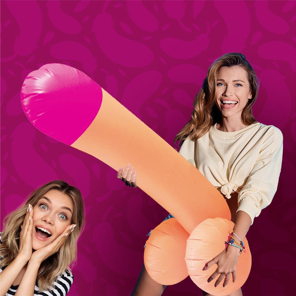 Pisello gonfiabile gigante rosa per la festa di addio al nubilato gadget per adulti 18+ in Oggetti insoliti Kondorama - Martinsicuro, commercioVirtuoso.it