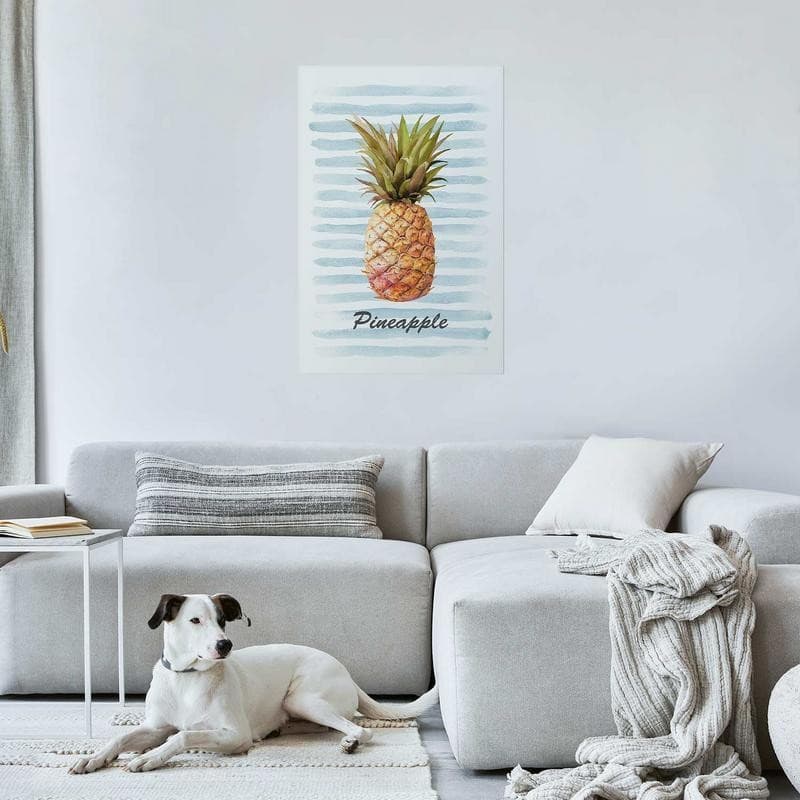 Poster - Pineapple and Stripes in Poster e stampe Collezione Casa - Trebisacce, commercioVirtuoso.it