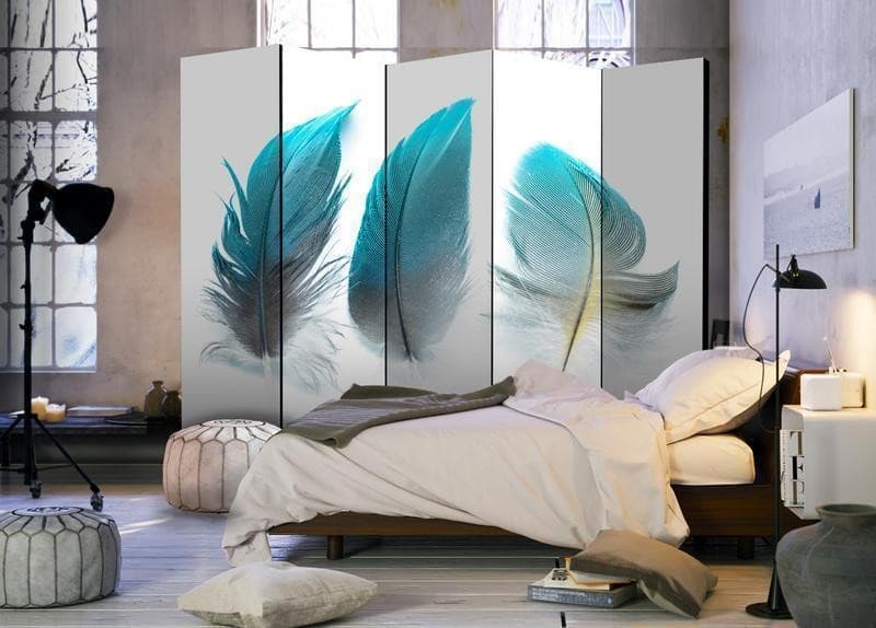 Paravento Blue Feathers II [divisori da interno] in Paraventi Collezione Casa - Trebisacce, commercioVirtuoso.it