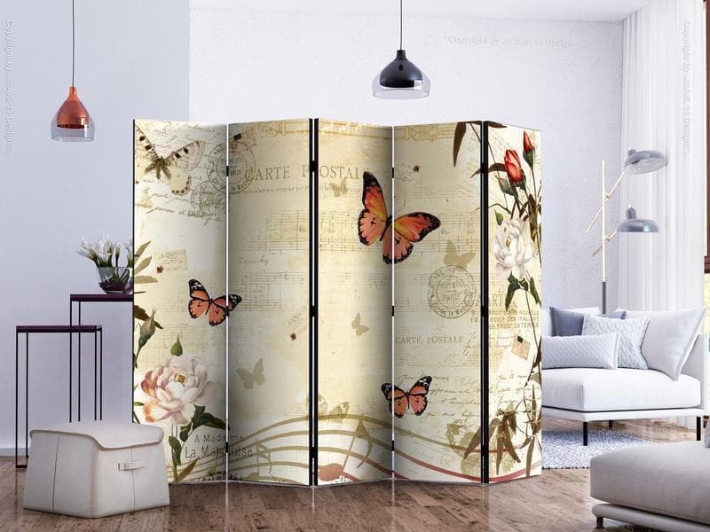 Paravento Melodies of butterflies II [Room Dividers] in Paraventi Collezione Casa - Trebisacce, commercioVirtuoso.it