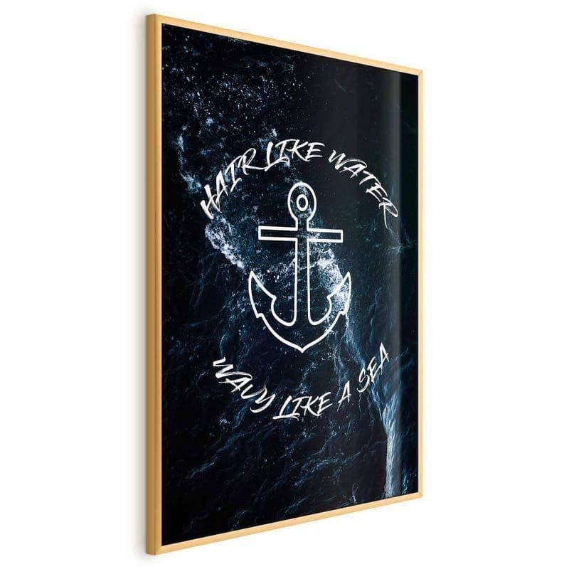 Poster - Hair Like Water, Wavy Like the Sea in Poster e stampe Collezione Casa - Trebisacce, commercioVirtuoso.it