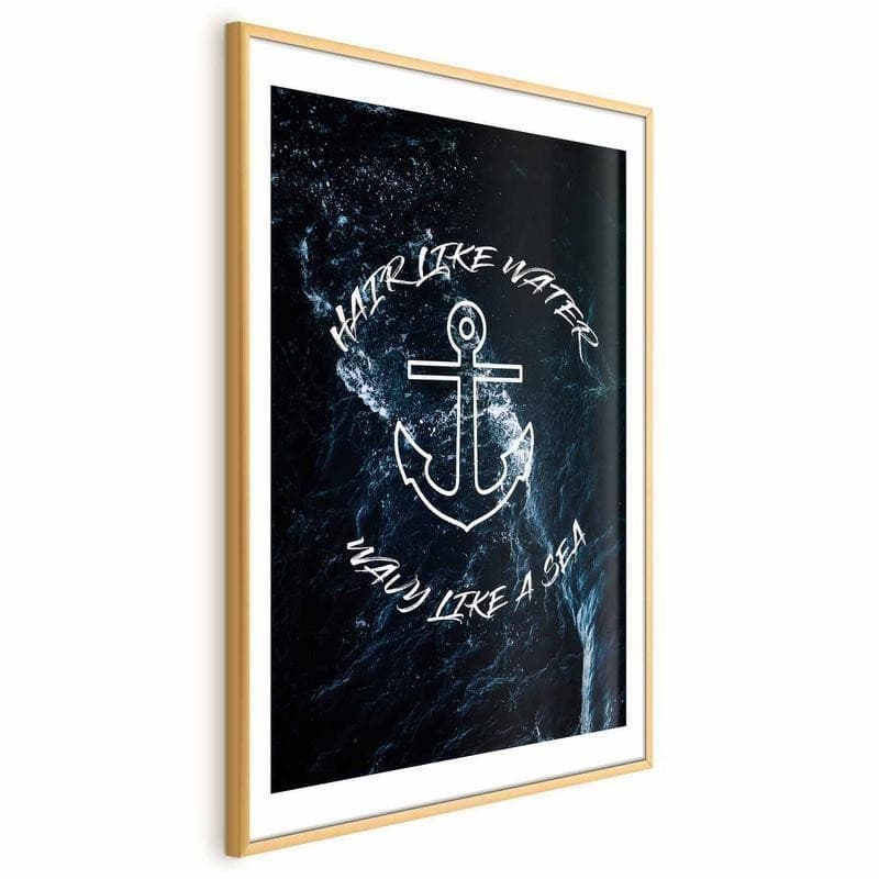 Poster - Hair Like Water, Wavy Like the Sea in Poster e stampe Collezione Casa - Trebisacce, commercioVirtuoso.it