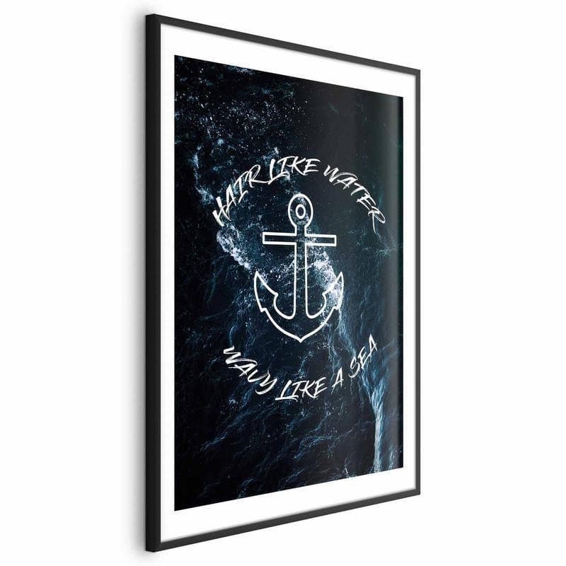Poster - Hair Like Water, Wavy Like the Sea in Poster e stampe Collezione Casa - Trebisacce, commercioVirtuoso.it