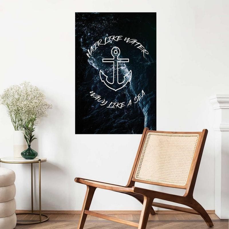 Poster - Hair Like Water, Wavy Like the Sea in Poster e stampe Collezione Casa - Trebisacce, commercioVirtuoso.it