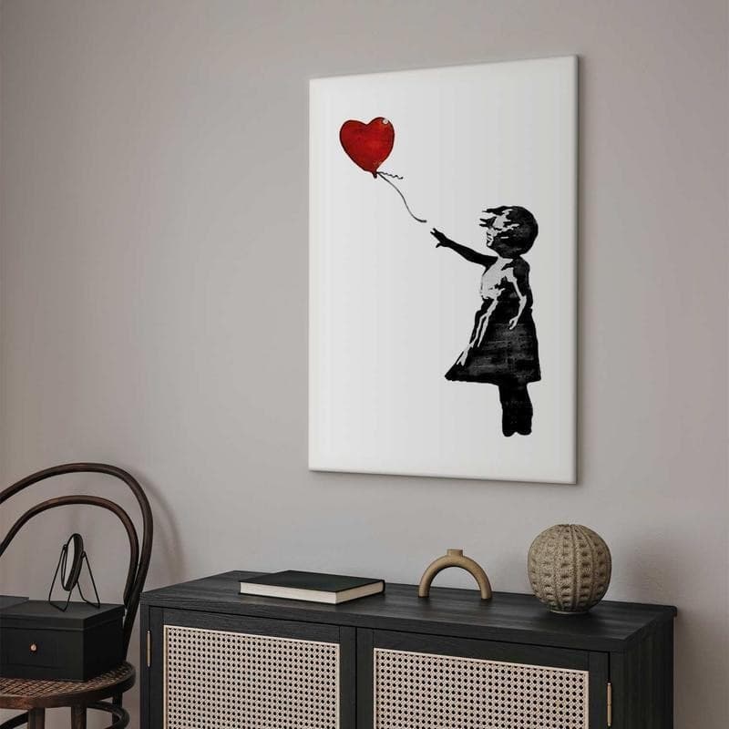 Quadro Banksy Girl with Balloon (1 Part) Vertical in Poster e stampe Collezione Casa - Trebisacce, commercioVirtuoso.it