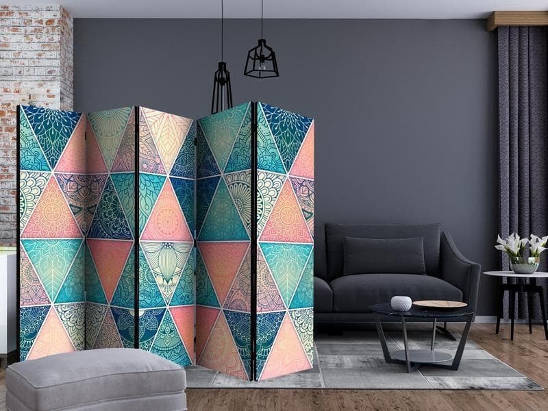 Paravento Oriental Triangles II [divisori da interno] in Paraventi Collezione Casa - Trebisacce, commercioVirtuoso.it