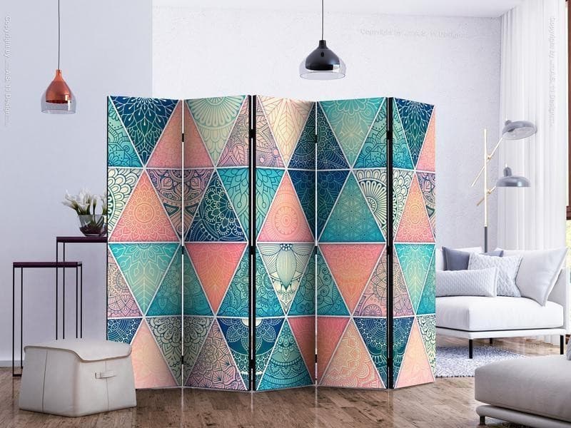 Paravento Oriental Triangles II [divisori da interno] in Paraventi Collezione Casa - Trebisacce, commercioVirtuoso.it