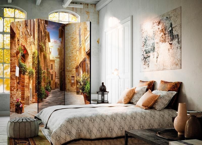 Paravento vicolo stretto della toscana tre ante in Paraventi Collezione Casa - Trebisacce, commercioVirtuoso.it