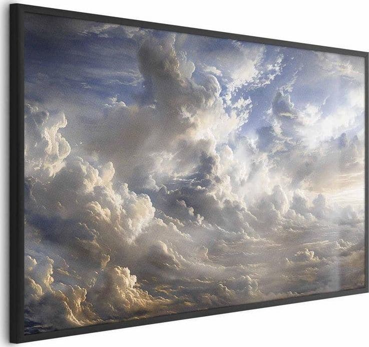 Poster - Golden Reflections on Clouds Announcing Dusk in Poster e stampe Collezione Casa - Trebisacce, commercioVirtuoso.it