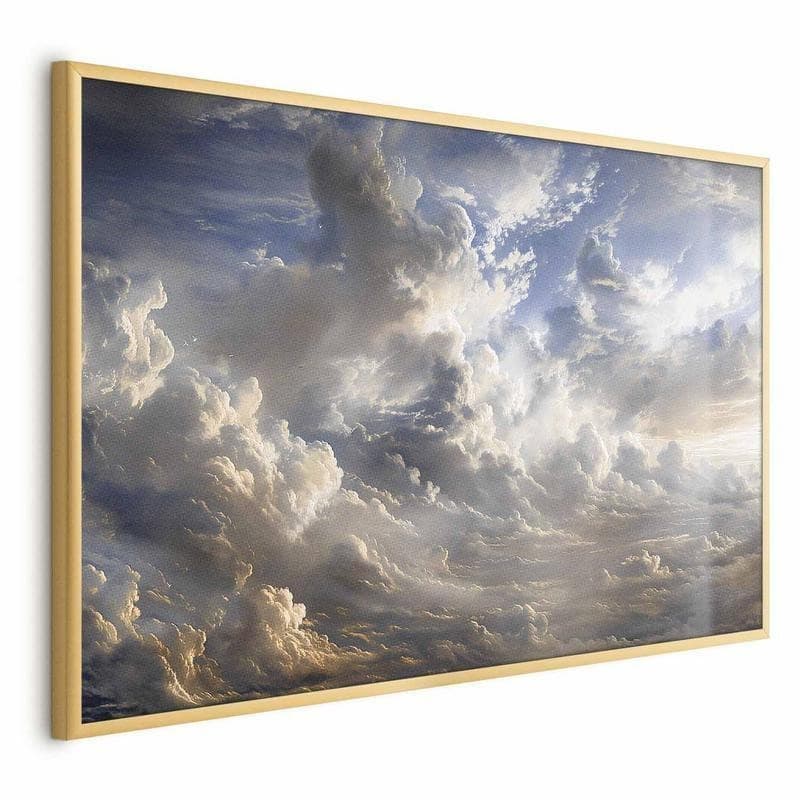 Poster - Golden Reflections on Clouds Announcing Dusk in Poster e stampe Collezione Casa - Trebisacce, commercioVirtuoso.it