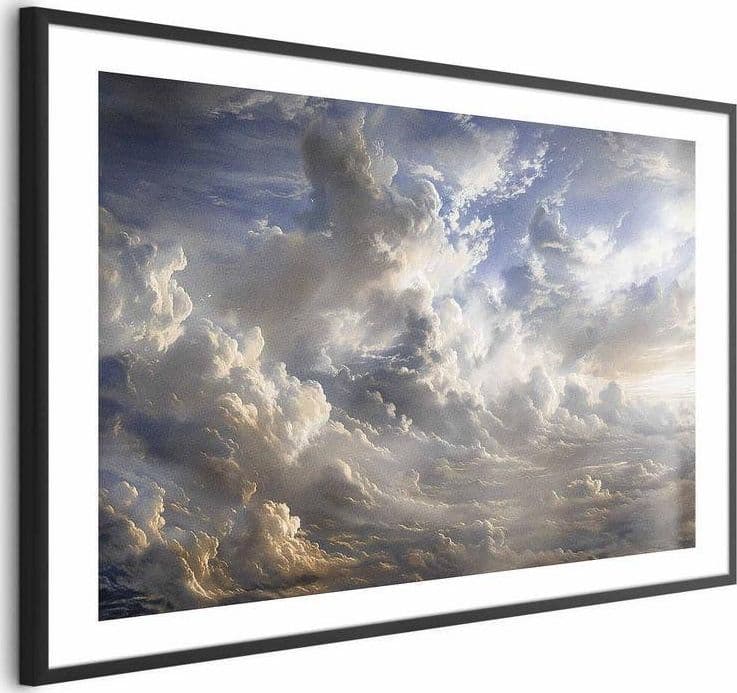 Poster - Golden Reflections on Clouds Announcing Dusk in Poster e stampe Collezione Casa - Trebisacce, commercioVirtuoso.it