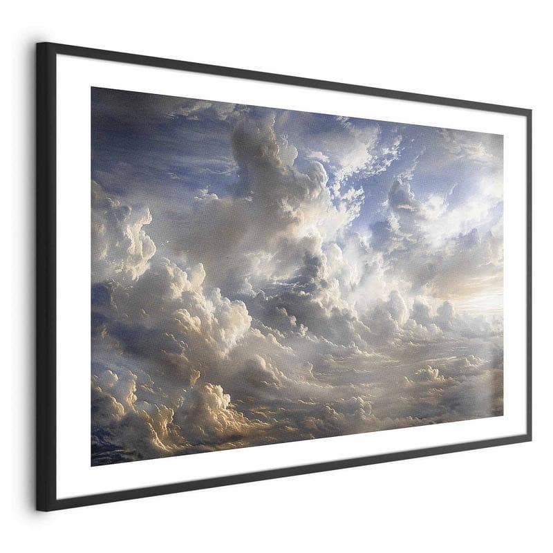 Poster - Golden Reflections on Clouds Announcing Dusk in Poster e stampe Collezione Casa - Trebisacce, commercioVirtuoso.it