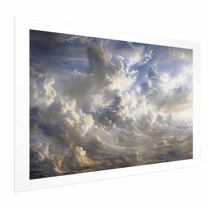 Poster - Golden Reflections on Clouds Announcing Dusk in Poster e stampe Collezione Casa - Trebisacce, commercioVirtuoso.it