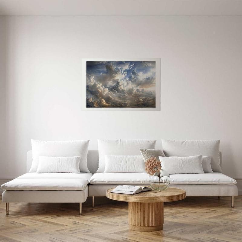 Poster - Golden Reflections on Clouds Announcing Dusk in Poster e stampe Collezione Casa - Trebisacce, commercioVirtuoso.it