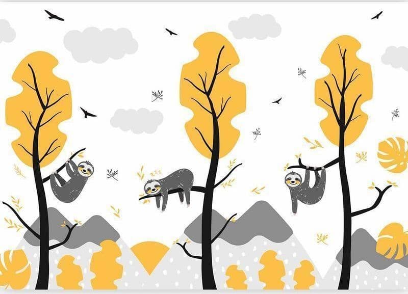 Fotomurale Cute Sloths in Carta da parati Collezione Casa - Trebisacce, commercioVirtuoso.it