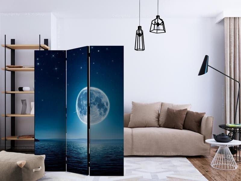 Paravento notte di luna piena a tre ante in Paraventi Collezione Casa - Trebisacce, commercioVirtuoso.it