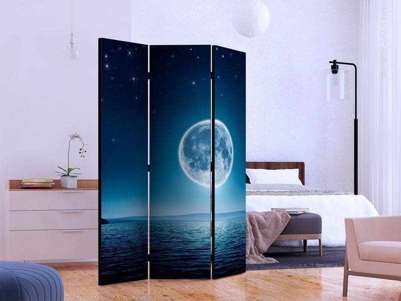 Paravento notte di luna piena a tre ante in Paraventi Collezione Casa - Trebisacce, commercioVirtuoso.it