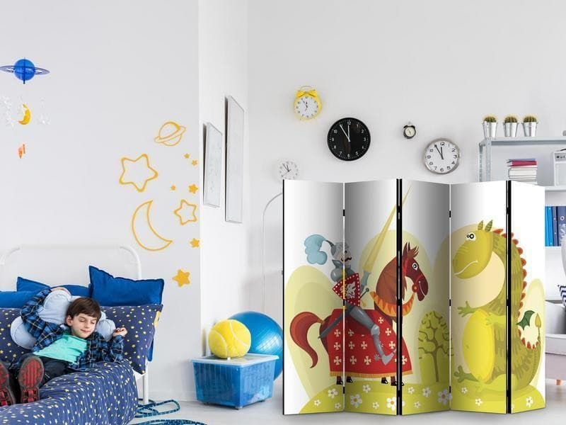 Paravento Dragon and knight II [Room Dividers] in Paraventi Collezione Casa - Trebisacce, commercioVirtuoso.it