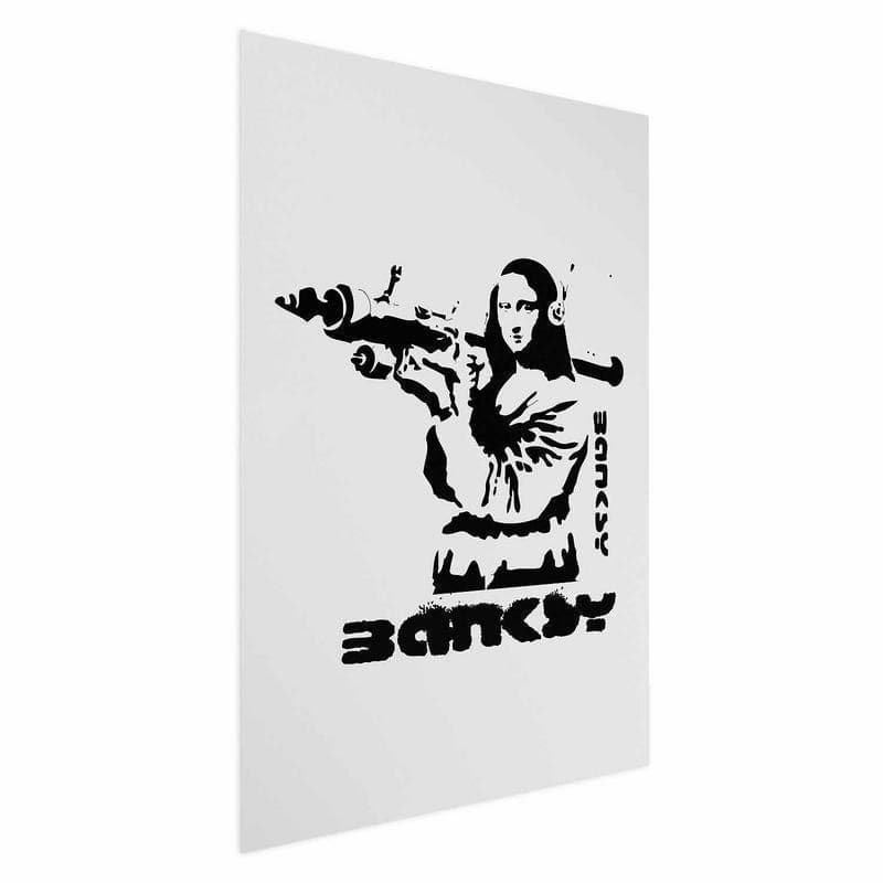 Poster - Mona Lisa with a Bazooka in Poster e stampe Collezione Casa - Trebisacce, commercioVirtuoso.it