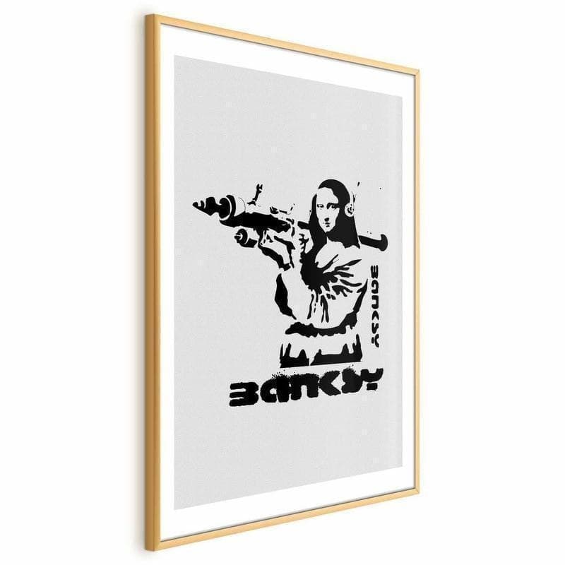 Poster - Mona Lisa with a Bazooka in Poster e stampe Collezione Casa - Trebisacce, commercioVirtuoso.it