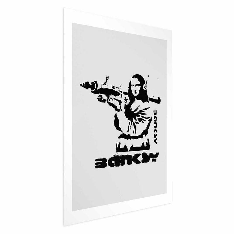 Poster - Mona Lisa with a Bazooka in Poster e stampe Collezione Casa - Trebisacce, commercioVirtuoso.it