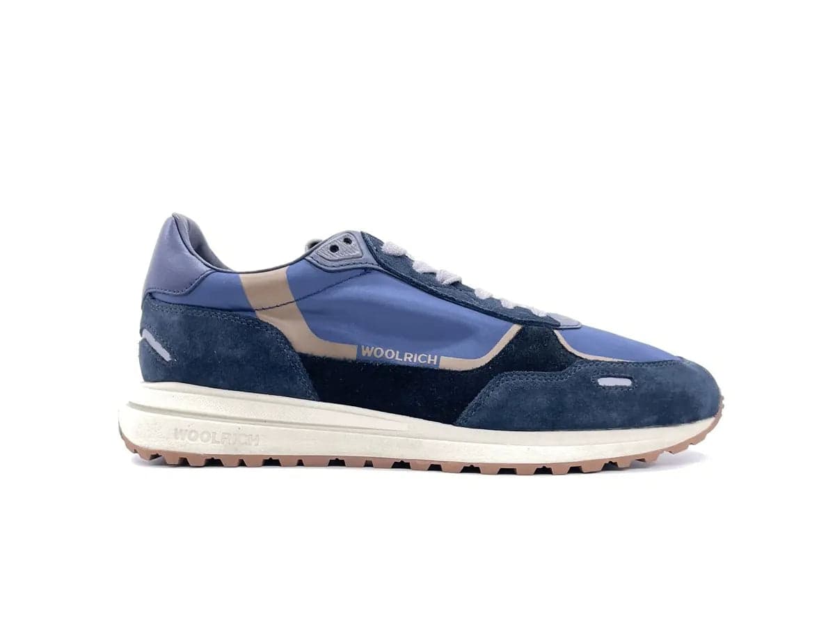 WOOLRICH Sneakers Uomo Camoscio blu in Sneaker casual Calzature Durello - Agna, commercioVirtuoso.it