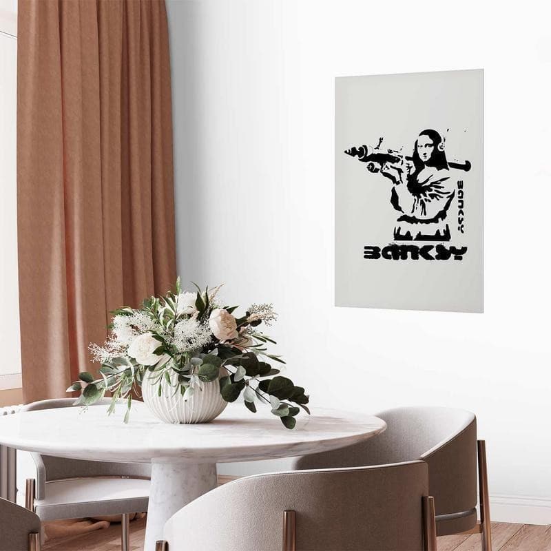 Poster - Mona Lisa with a Bazooka in Poster e stampe Collezione Casa - Trebisacce, commercioVirtuoso.it