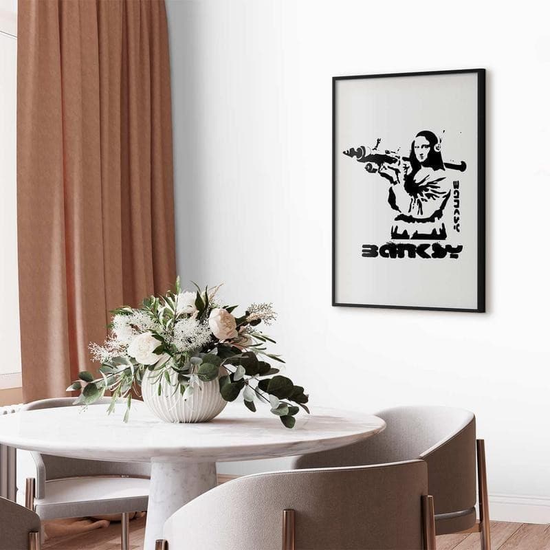 Poster - Mona Lisa with a Bazooka in Poster e stampe Collezione Casa - Trebisacce, commercioVirtuoso.it