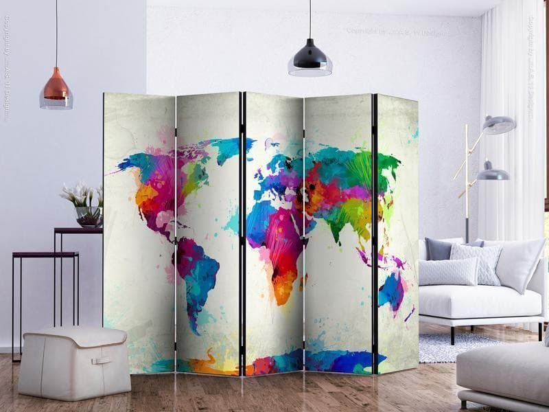 Paravento The map of happiness II [Room Dividers] in Paraventi Collezione Casa - Trebisacce, commercioVirtuoso.it