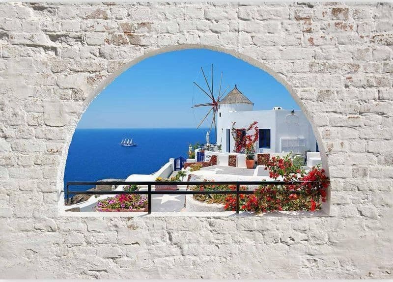 Carta da parati Viaggio a Santorini in Carta da parati Collezione Casa - Trebisacce, commercioVirtuoso.it