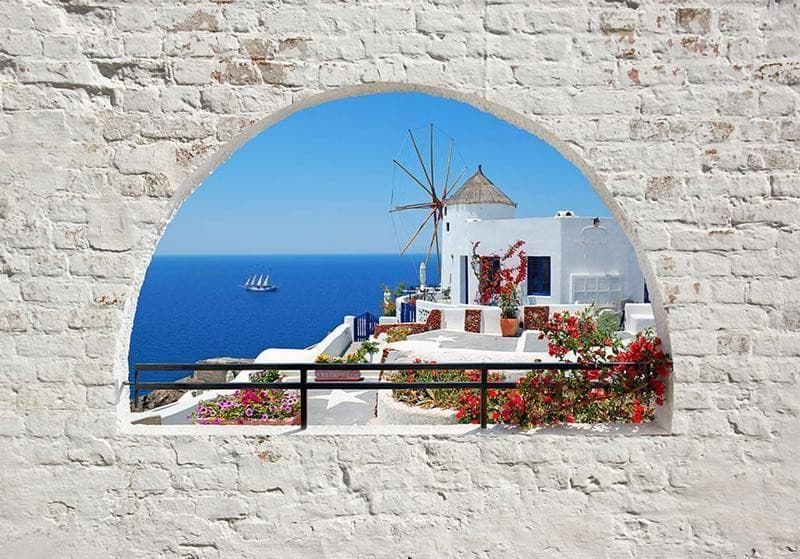 Carta da parati Viaggio a Santorini in Carta da parati Collezione Casa - Trebisacce, commercioVirtuoso.it