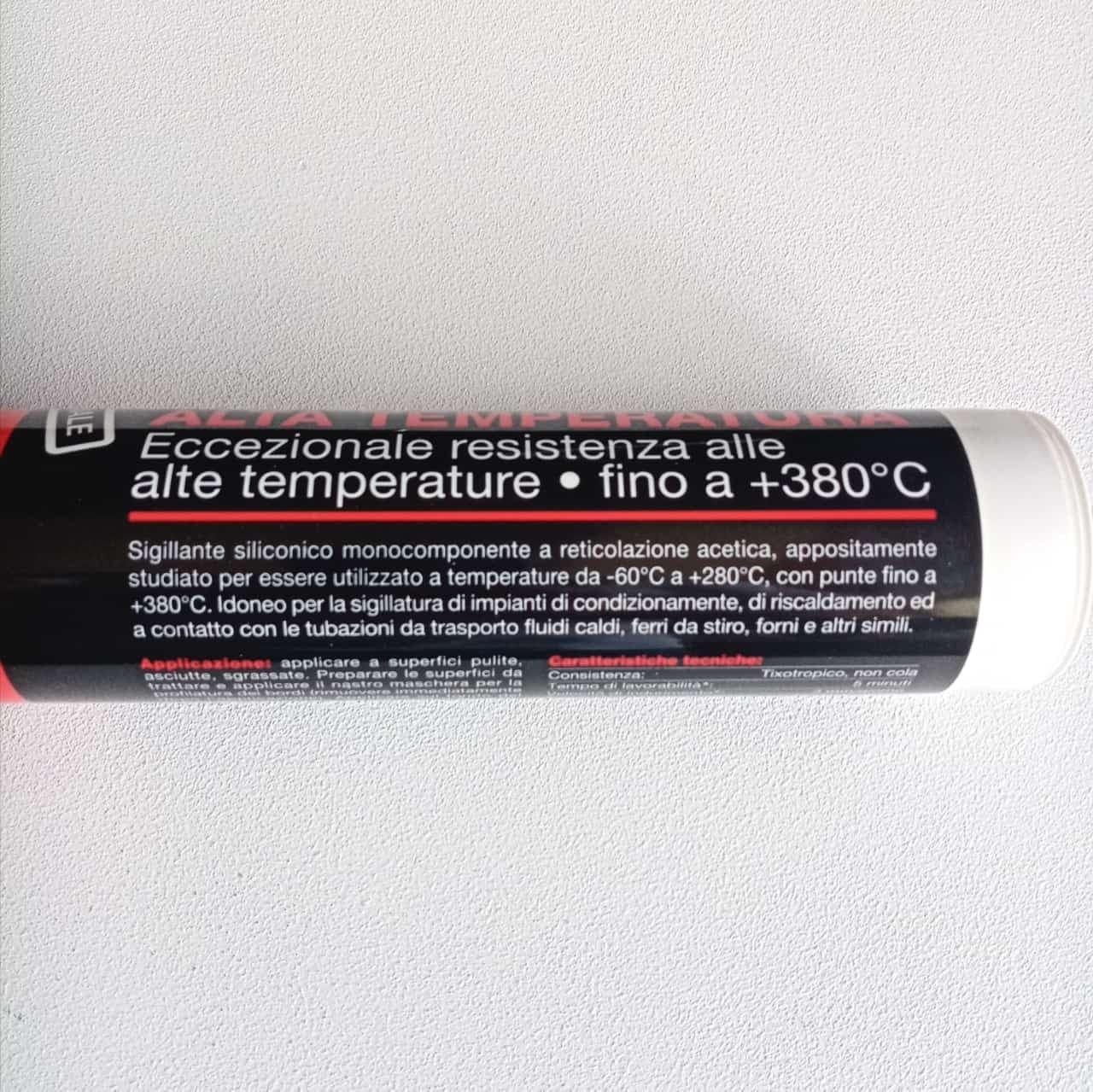 Saratoga 310ml silicone acetico alta temperatura per forni caldaie caminetti in Silicone Aloiserw.com - Altomonte, commercioVirtuoso.it