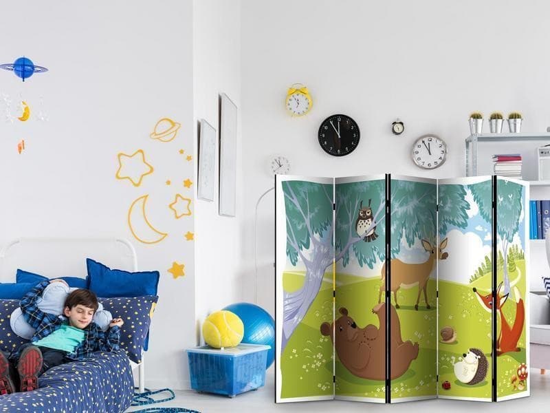 Paravento Funny animals II [Room Dividers] in Paraventi Collezione Casa - Trebisacce, commercioVirtuoso.it