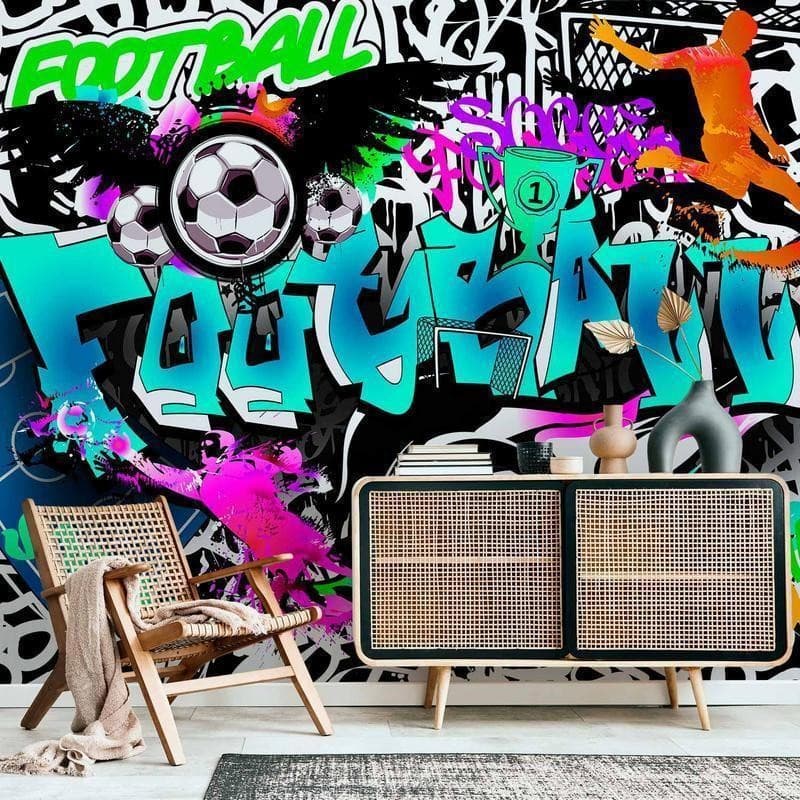 Fotomurale Sports Graffiti in Carta da parati Collezione Casa - Trebisacce, commercioVirtuoso.it