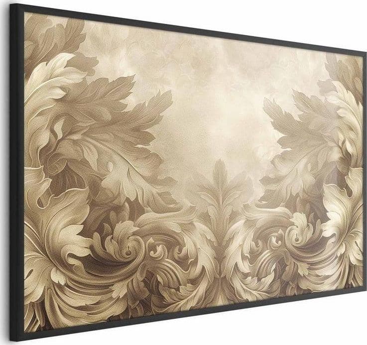 Poster - Carved Ornaments in Sepia Shades in Poster e stampe Collezione Casa - Trebisacce, commercioVirtuoso.it