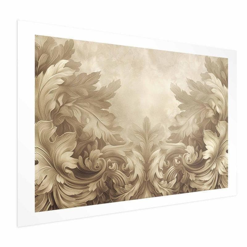 Poster - Carved Ornaments in Sepia Shades in Poster e stampe Collezione Casa - Trebisacce, commercioVirtuoso.it