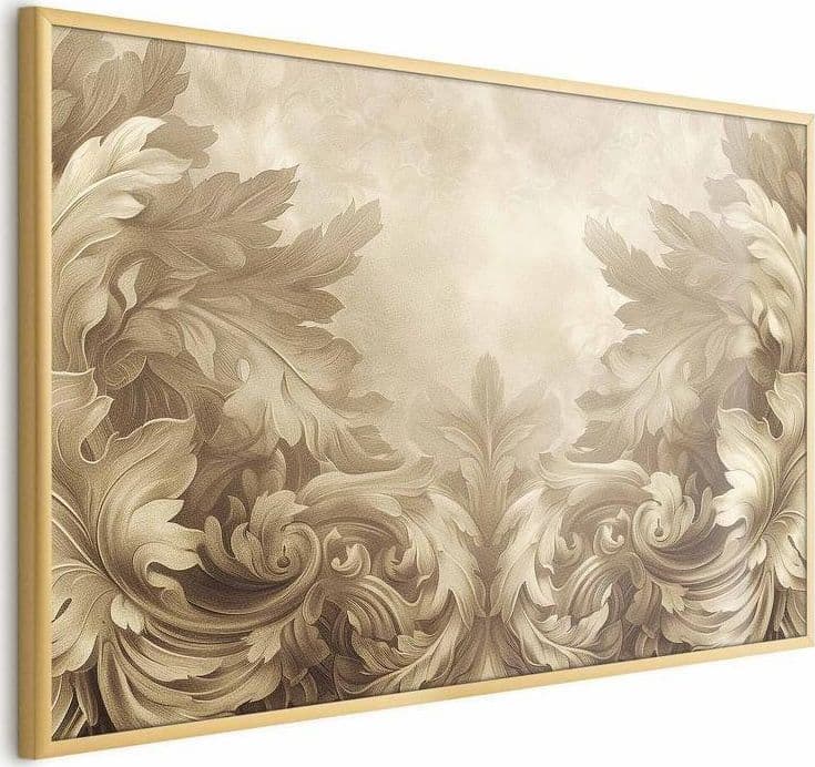 Poster - Carved Ornaments in Sepia Shades in Poster e stampe Collezione Casa - Trebisacce, commercioVirtuoso.it