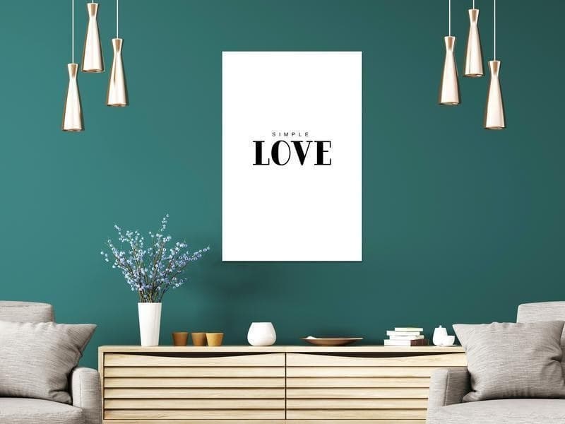 Quadro Simple Love (1 Part) Vertical in Poster e stampe Collezione Casa - Trebisacce, commercioVirtuoso.it