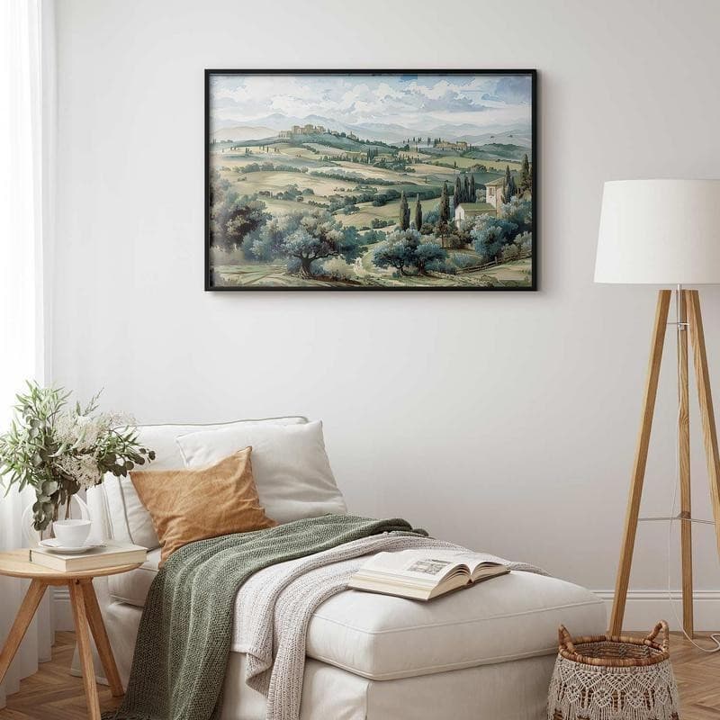 Poster - Landscape with Sunny Green Fields in Poster e stampe Collezione Casa - Trebisacce, commercioVirtuoso.it