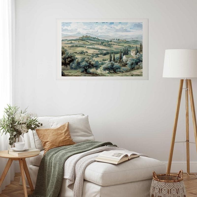 Poster - Landscape with Sunny Green Fields in Poster e stampe Collezione Casa - Trebisacce, commercioVirtuoso.it