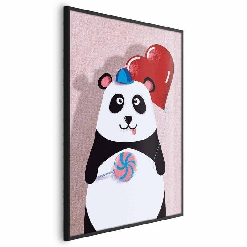 Poster - Panda with a Balloon in Poster e stampe Collezione Casa - Trebisacce, commercioVirtuoso.it