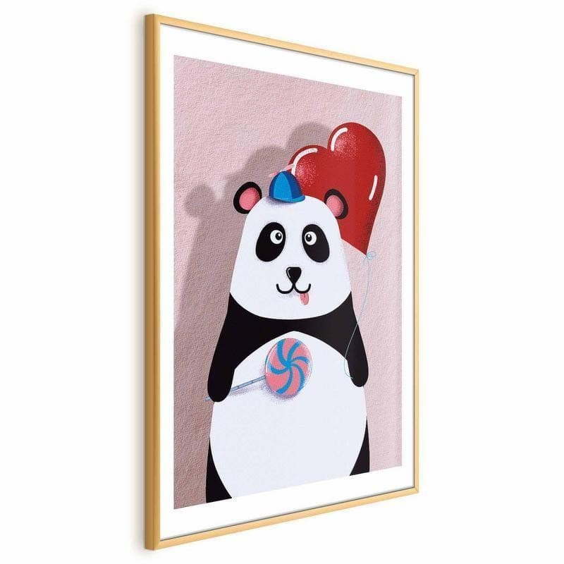 Poster - Panda with a Balloon in Poster e stampe Collezione Casa - Trebisacce, commercioVirtuoso.it