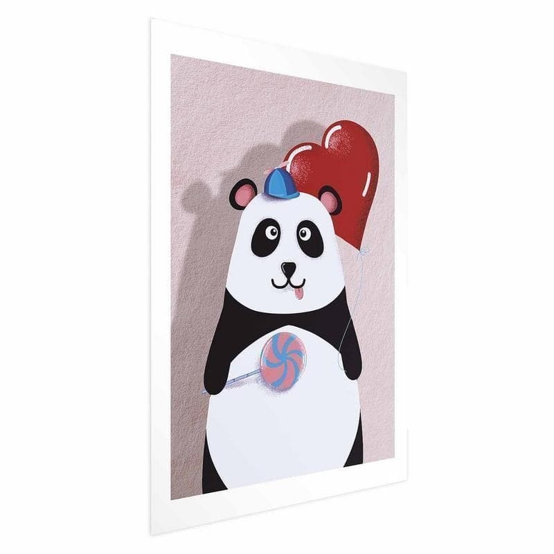 Poster - Panda with a Balloon in Poster e stampe Collezione Casa - Trebisacce, commercioVirtuoso.it