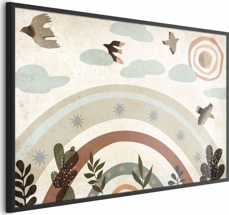 Poster - Rainbow and Birds in Poster e stampe Collezione Casa - Trebisacce, commercioVirtuoso.it