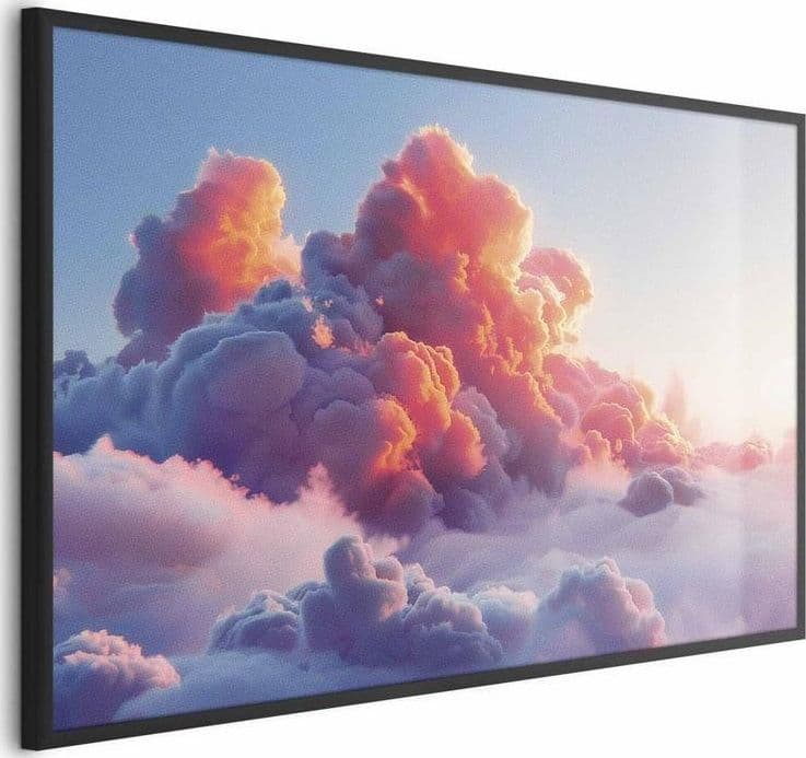 Poster - Dusk Spectacle: Clouds in Shades of Pink and Purple in Poster e stampe Collezione Casa - Trebisacce, commercioVirtuoso.it