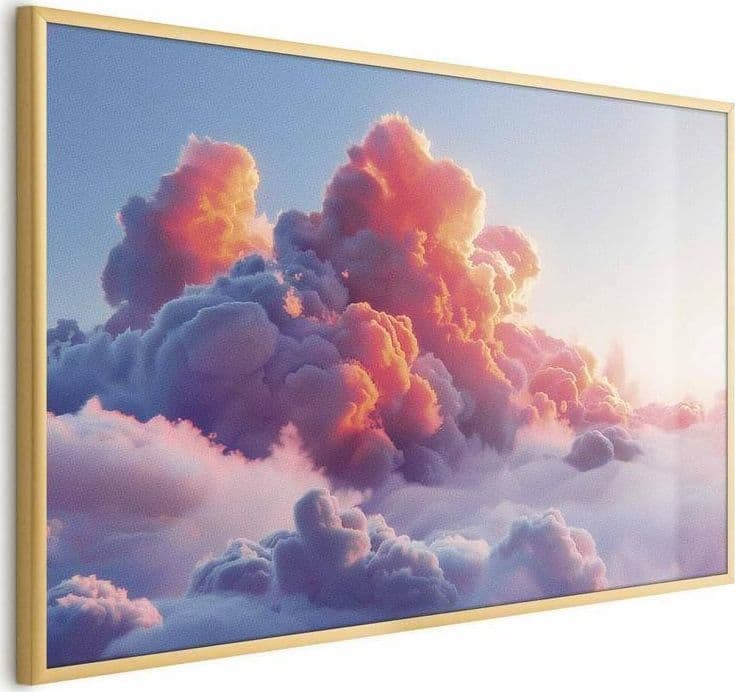 Poster - Dusk Spectacle: Clouds in Shades of Pink and Purple in Poster e stampe Collezione Casa - Trebisacce, commercioVirtuoso.it