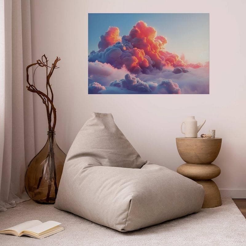 Poster - Dusk Spectacle: Clouds in Shades of Pink and Purple in Poster e stampe Collezione Casa - Trebisacce, commercioVirtuoso.it